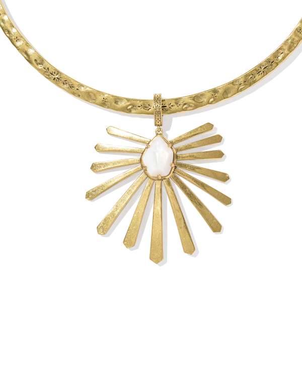 Starla Vintage Gold Collar Necklace