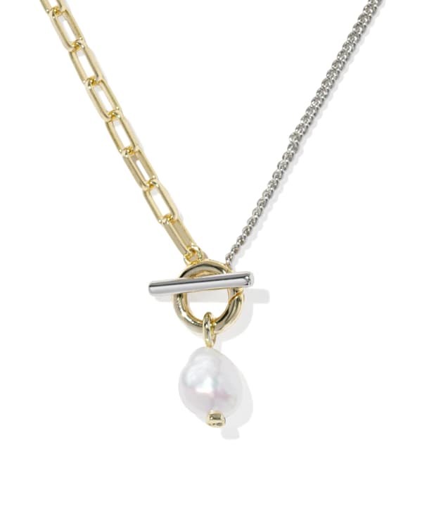 Leighton Mixed Metal Pearl Chain Necklace | Kendra Scott