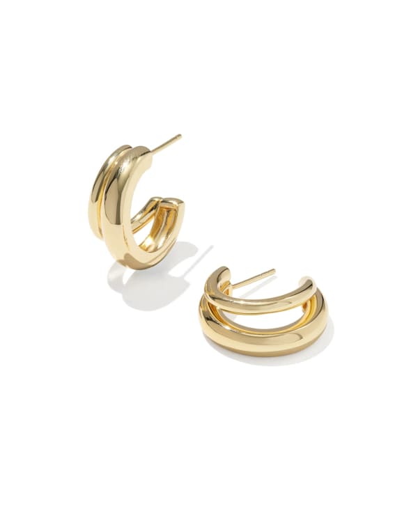 Meg Double Huggie Earrings