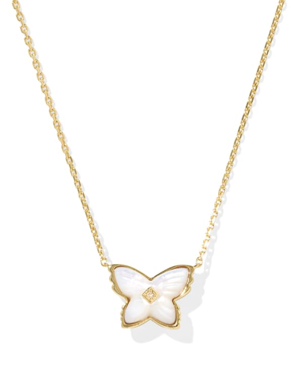 Brinley 18k Gold Vermeil Butterfly Stone Necklace