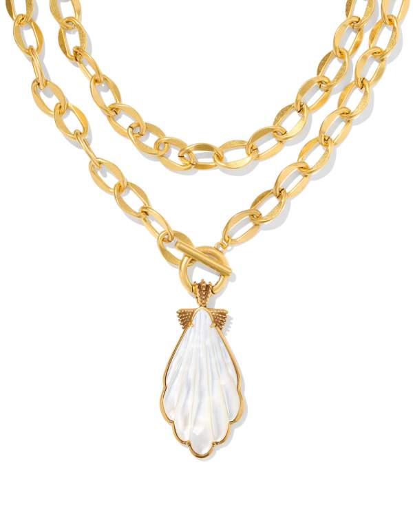 Alexa Convertible Vintage Gold Statement Necklace