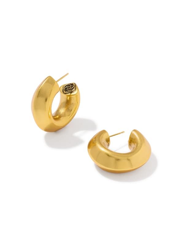 Embry Vintage Gold Hoop Earrings
