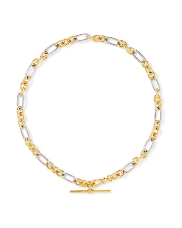 Embry Mixed Metal Link and Chain Necklace