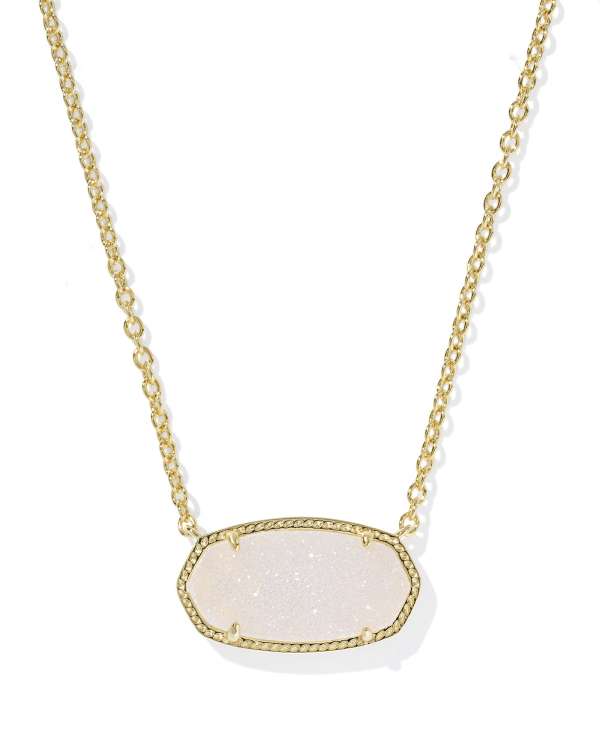 Elisa Gold Statement Short Pendant Necklace