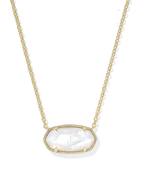 Elisa Gold Statement Short Pendant Necklace
