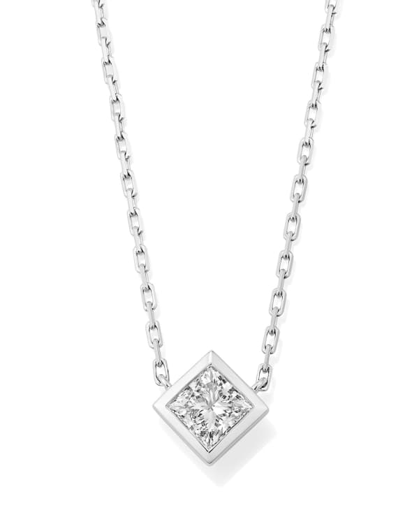 0.75 ct Lab Grown Diamond Michelle 14k White Gold Pendant Necklace