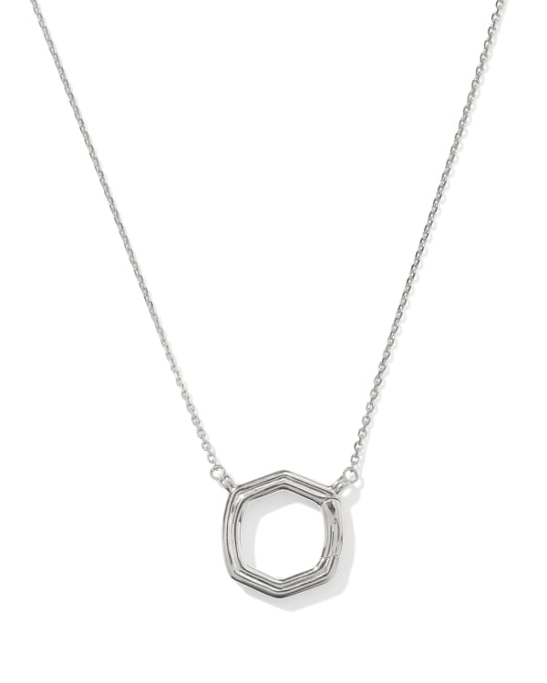 Davie Ridged Chain Necklace in Sterling Silver