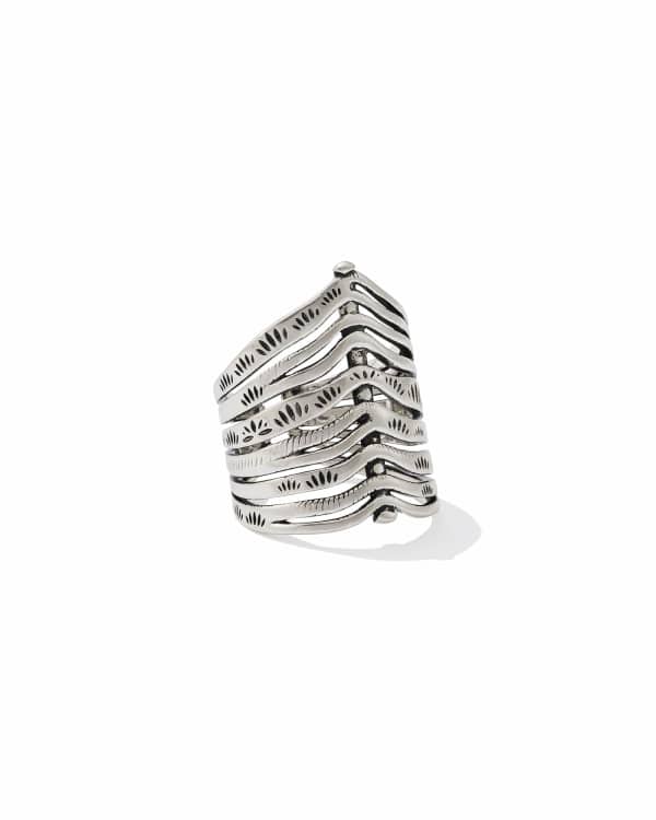Calliope Vintage Silver Band Ring