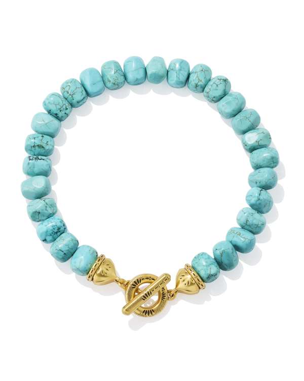Townes Vintage Gold Beaded Collar Necklace