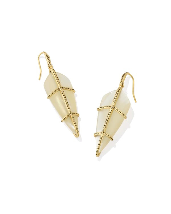 Trinity Vintage Gold Drop Earrings