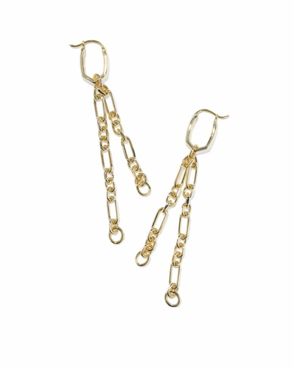Embry Gold Chain Huggie Earrings