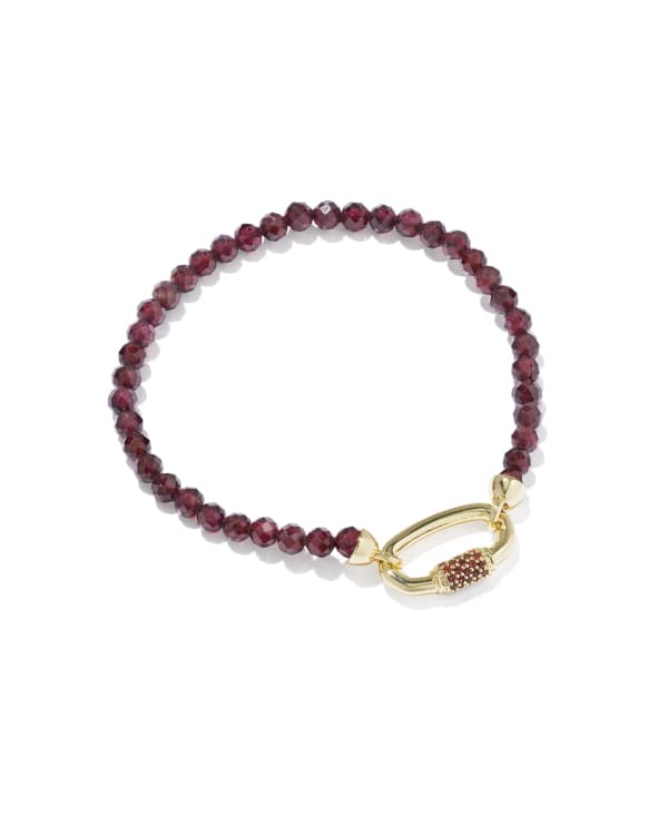 Emery Gold Beaded Stretch Bracelet