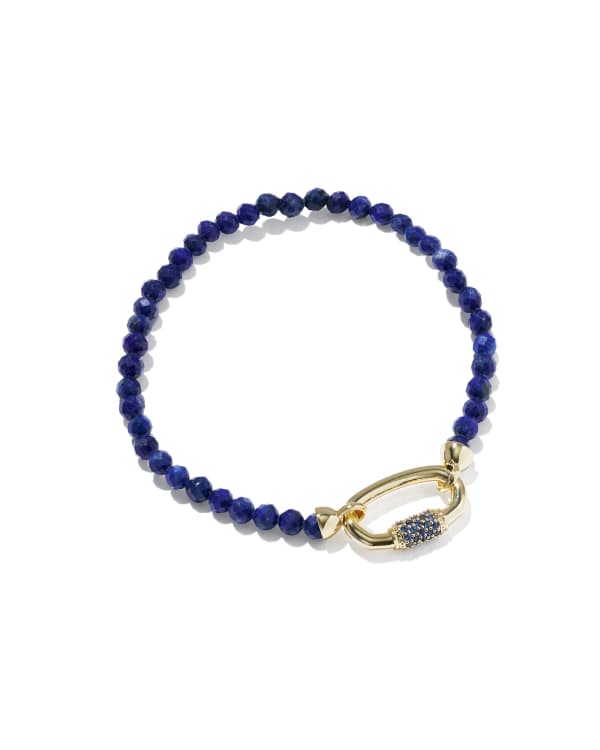 Emery Gold Beaded Stretch Bracelet