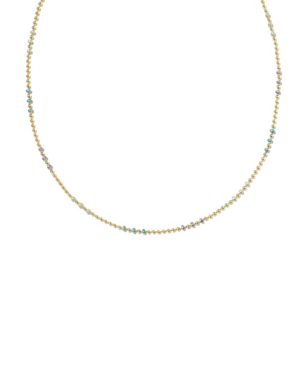Alice Color Beaded 14k Gold-Filled Chain Necklace