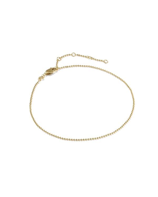 Cheryl Beaded 14k Gold-Filled Chain Anklet