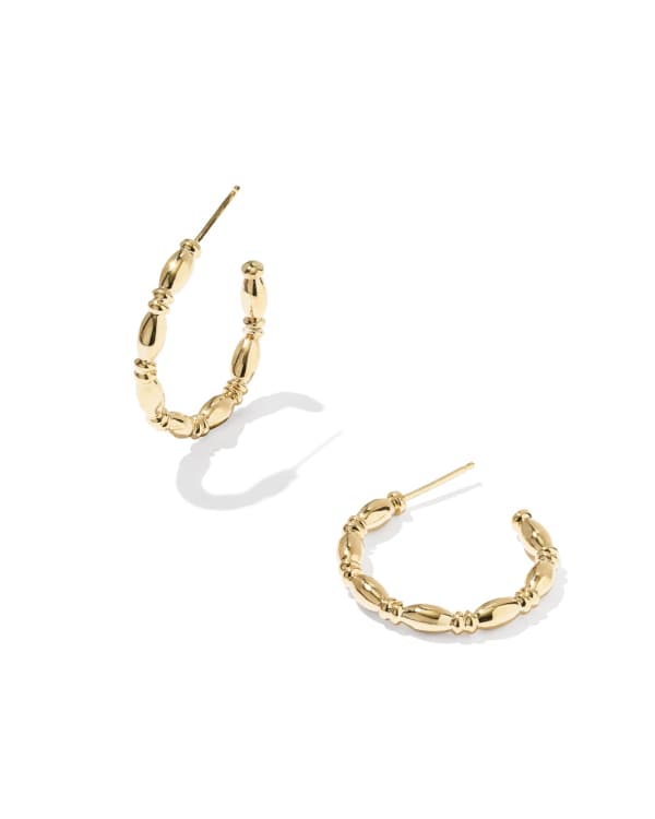 Miriam Small Bead 14k Gold-Filled Hoop Earrings