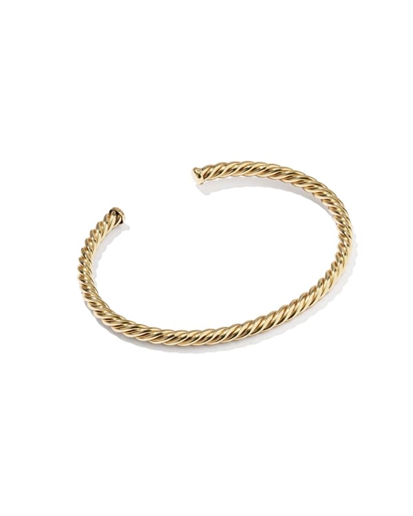 Victoria Large Twist 14k Gold-Filled Cuff Bracelet