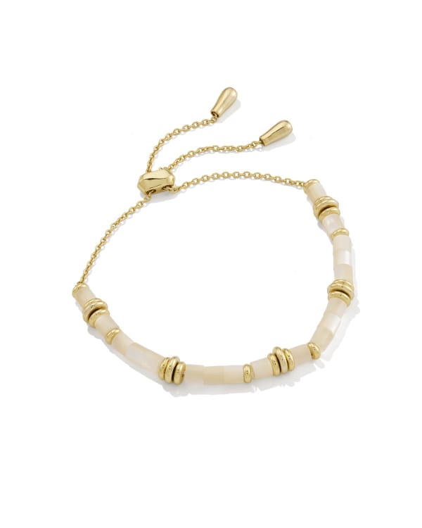 Bree Gold Beaded Delicate Chain Bracelet