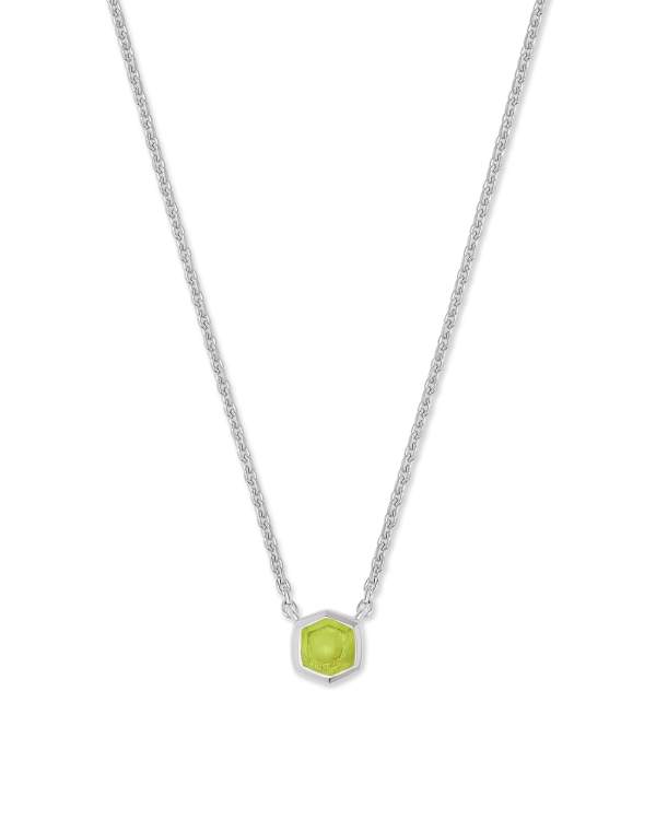 Davie Sterling Silver Pendant Necklace in Peridot