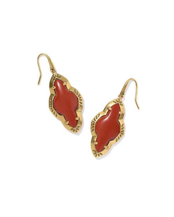 Abbie Etch Frame Drop Earrings