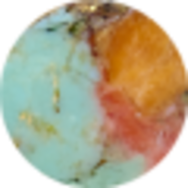 Bronze Veined Turquoise Red Oyster