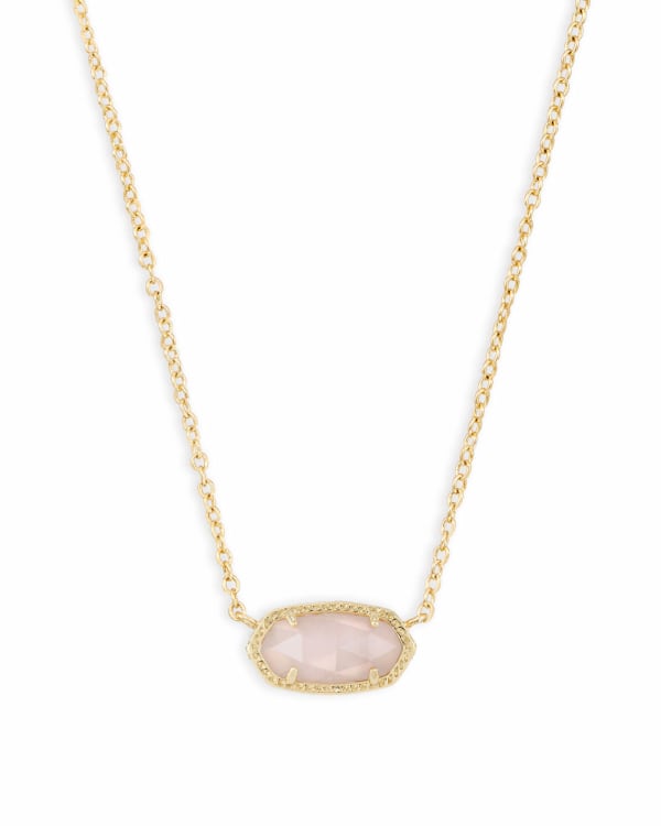 Elisa Gold Short Pendant Necklace