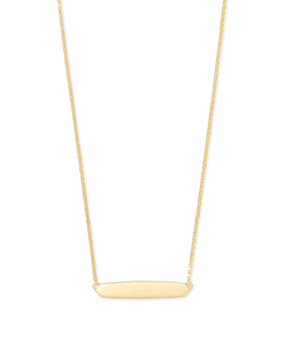Mattie Bar Pendant Necklace in 18k Gold Vermeil