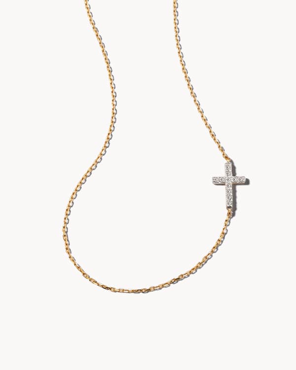 Cross Strand Necklace in 14k Yellow Gold