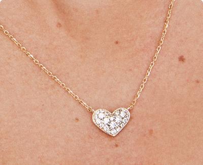 Heart & Letter Multi Chain Layered Set (Silver)