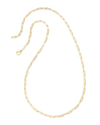 Large Paperclip Chain Necklace - Rose Gold Vermeil