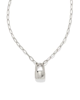 Silver Lock Necklace