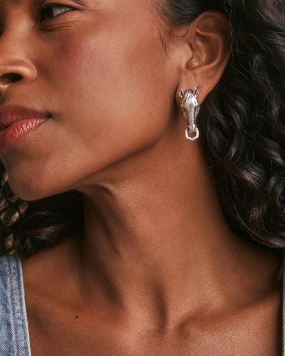 Beau Statement Earring in Vintage Silver