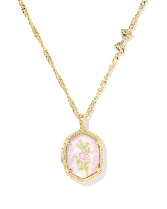 Kendra Scott x LoveShackFancy Daphne Gold Locket Necklace
