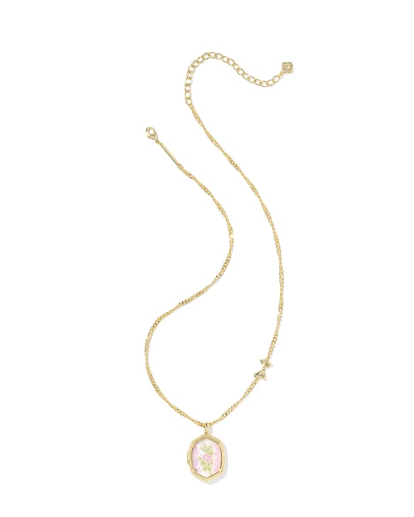 Kendra Scott x LoveShackFancy Daphne Gold Locket Necklace