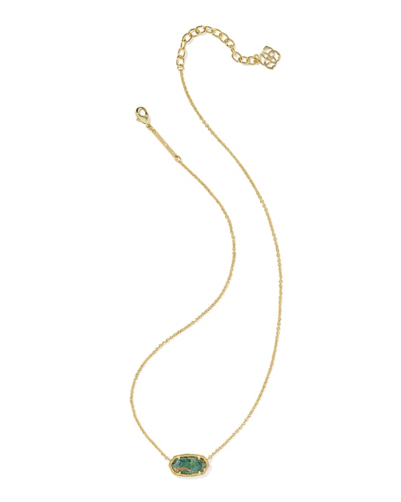 Elisa Gold Short Pendant Necklace