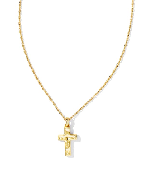 Cross Pendant Necklace in Gold