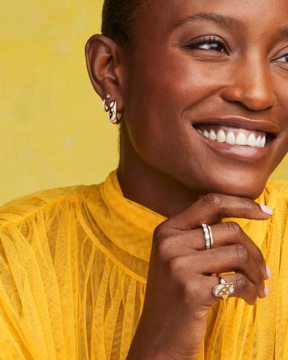 Skye Celestial 18k Yellow Gold Vermeil Cocktail Ring 