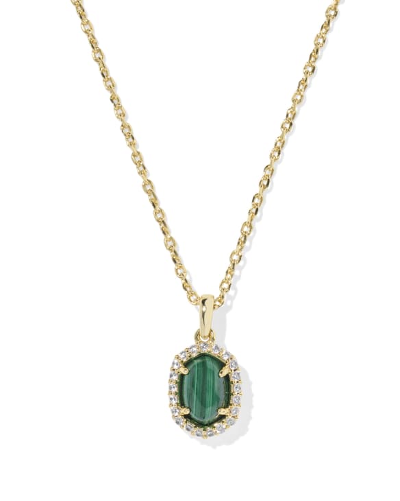 Daphne Gold Crystal Frame Short Pendant Necklace 