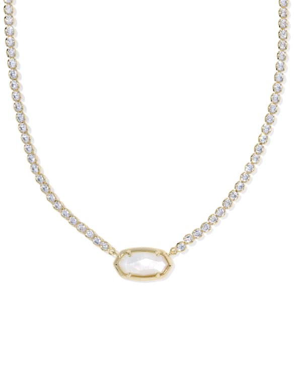 Elisa Gold Tennis Necklace&nbsp;