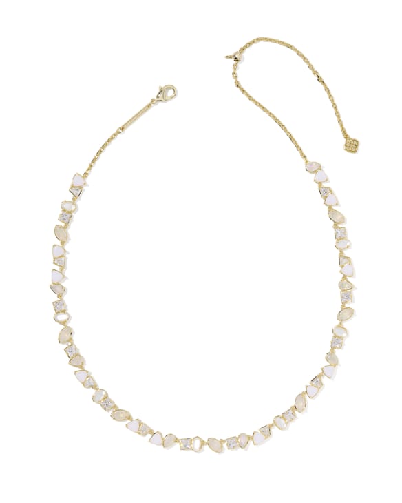 Isabelle Gold Tennis Necklace 