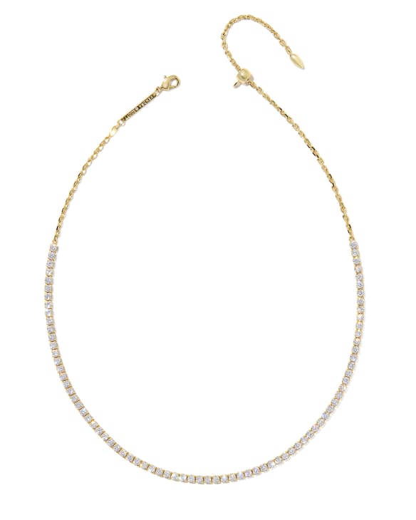 Renee Gold Tennis Necklace