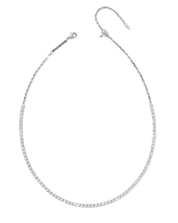 Renee Silver Tennis Necklace