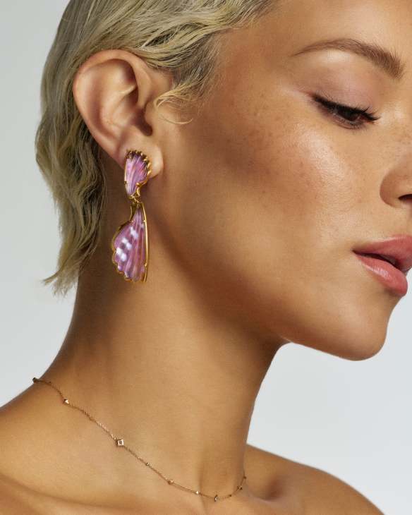 Alexa Vintage Gold Statement Drop Earrings&nbsp;