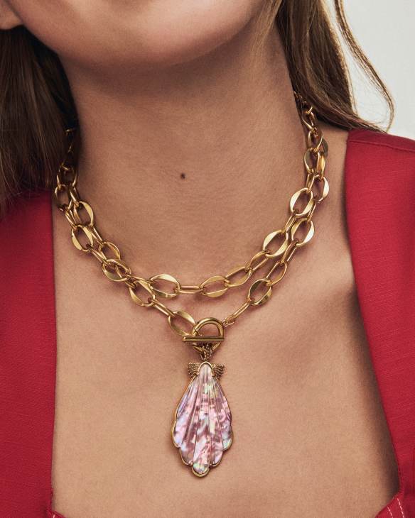 Alexa Vintage Gold Statement Necklace&nbsp;