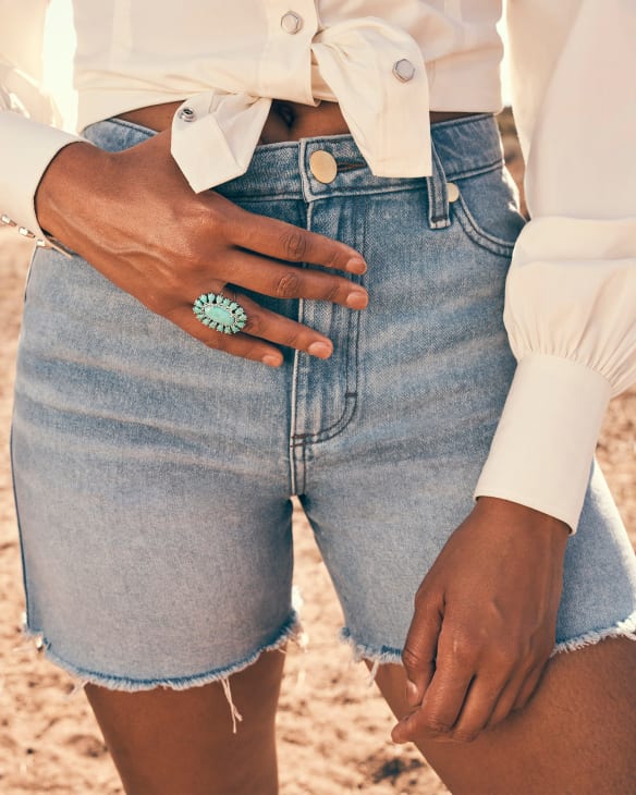 Wrangler® x Yellow Rose by Kendra Scott High Rise Cowboy Short in Sunfade