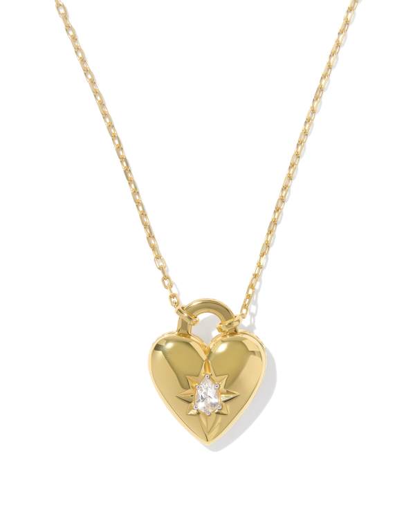 Bold Heirloom Heart 18k Yellow Gold Vermeil Locket Pendant&nbsp;