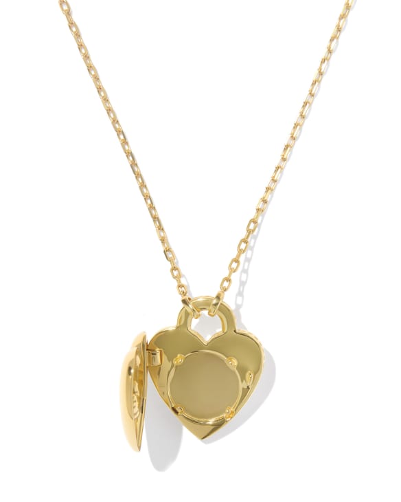 Bold Heirloom Heart 18k Yellow Gold Vermeil Locket Pendant&nbsp;