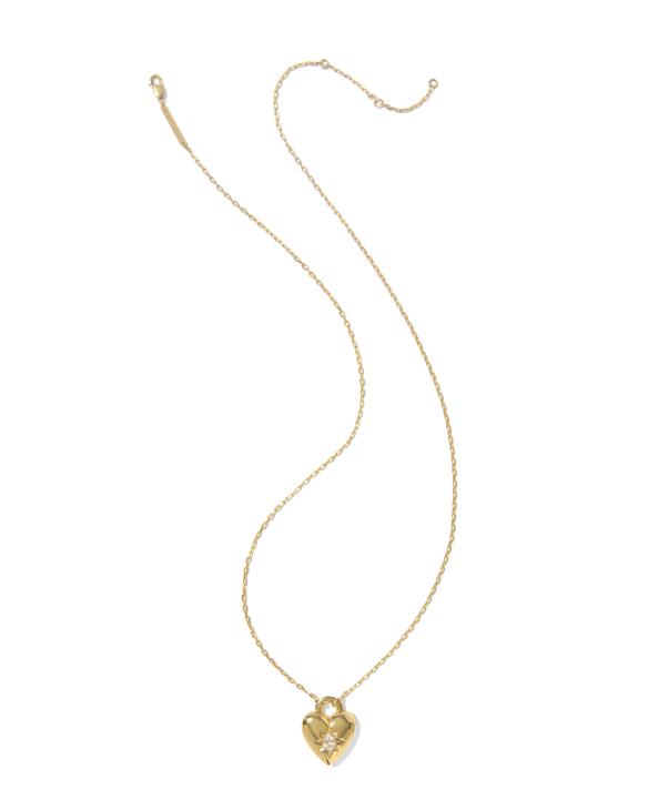 Bold Heirloom Heart 18k Yellow Gold Vermeil Locket Pendant&nbsp;