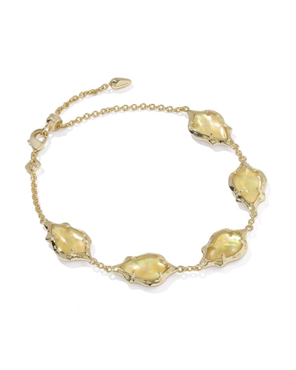 Adriana Scallop Frame Gold Delicate Chain Bracelet&nbsp;