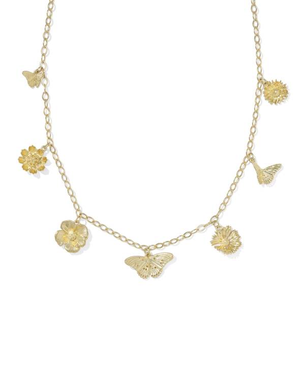 Cailey Gold Charm Necklace